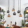 Ripoll Lampadario a sospensione, Lampada a sfera, Lampada a sospensione Ambrato, Grigio fumo, 6-Luci