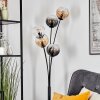 Koyoto Lampada a sfera, Lampada da terra Ambrato, Chiaro, Grigio fumo, 5-Luci