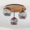 Ripoll Plafoniera, Lampada a sfera Écru, Nero, 3-Luci