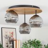Ripoll Plafoniera, Lampada a sfera Écru, Nero, 3-Luci