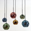Ripoll Lampadario a sospensione, Lampada a sfera, Lampada a sospensione Blu, Oro, Verde, Ramato, 6-Luci