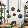 Ripoll Lampadario a sospensione, Lampada a sfera, Lampada a sospensione Blu, Oro, Verde, Ramato, 6-Luci