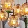 Koyoto Plafoniera, Lampada a sfera Ambrato, 5-Luci