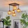 Koyoto Plafoniera, Lampada a sfera Ambrato, 5-Luci