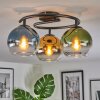 Koyoto Plafoniera, Lampada a sfera 37 cm Blu, Oro, Verde, Chiaro, 3-Luci