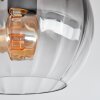 Koyoto Plafoniera, Lampada a sfera 37 cm Chiaro, Grigio fumo, 3-Luci
