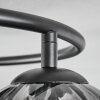 Koyoto Plafoniera, Lampada a sfera 37 cm Ambrato, Chiaro, Grigio fumo, 3-Luci