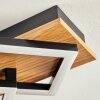 Cabanas Plafoniera LED Aspetto del legno, Nero, 1-Luce