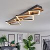 Cabanas Plafoniera LED Aspetto del legno, Nero, 1-Luce