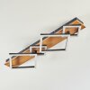Cabanas Plafoniera LED Aspetto del legno, Nero, 1-Luce