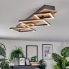 Cabanas Plafoniera LED Aspetto del legno, Nero, 1-Luce