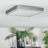 Salmi Plafoniera, Panel LED Grigio, Argento, 1-Luce
