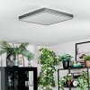 Salmi Plafoniera, Panel LED Grigio, Argento, 1-Luce