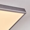 Salmi Plafoniera, Panel LED Grigio, Argento, 1-Luce