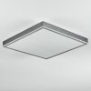 Salmi Plafoniera, Panel LED Grigio, Argento, 1-Luce