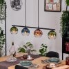 Koyoto Lampadario a sospensione, Lampada a sfera, Lampada a sospensione Blu, Verde, Chiaro, Ramato, 4-Luci