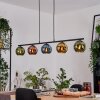Koyoto Lampadario a sospensione, Lampada a sfera, Lampada a sospensione Blu, Oro, Verde, Ramato, 5-Luci