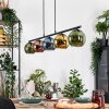 Koyoto Lampadario a sospensione, Lampada a sfera, Lampada a sospensione Blu, Oro, Verde, Ramato, 5-Luci