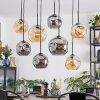 Ripoll Lampadario a sospensione, Lampada a sfera, Lampada a sospensione Ambrato, Grigio fumo, 8-Luci