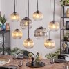 Koyoto Lampadario a sospensione, Lampada a sfera, Lampada a sospensione Ambrato, Chiaro, Grigio fumo, 8-Luci