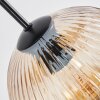 Koyoto Lampadario a sospensione, Lampada a sfera, Lampada a sospensione Ambrato, Chiaro, Grigio fumo, 8-Luci