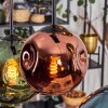 Ripoll Lampadario a sospensione, Lampada a sfera, Lampada a sospensione Blu, Oro, Verde, Ramato, 6-Luci