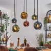 Ripoll Lampadario a sospensione, Lampada a sfera, Lampada a sospensione Blu, Oro, Verde, Ramato, 6-Luci