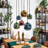 Ripoll Lampadario a sospensione, Lampada a sfera, Lampada a sospensione Blu, Oro, Verde, Ramato, 6-Luci