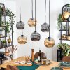 Ripoll Lampadario a sospensione, Lampada a sfera, Lampada a sospensione Ambrato, Grigio fumo, 6-Luci