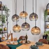 Ripoll Lampadario a sospensione, Lampada a sfera, Lampada a sospensione Ambrato, Chiaro, Grigio fumo, 6-Luci