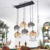 Ripoll Lampadario a sospensione, Lampada a sfera, Lampada a sospensione Ambrato, Chiaro, Grigio fumo, 6-Luci