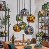 Ripoll Lampadario a sospensione, Lampada a sfera, Lampada a sospensione Blu, Oro, Verde, 6-Luci