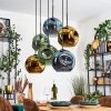 Ripoll Lampadario a sospensione, Lampada a sfera, Lampada a sospensione Blu, Oro, Verde, 6-Luci