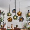 Ripoll Lampadario a sospensione, Lampada a sfera, Lampada a sospensione Blu, Oro, Verde, 6-Luci