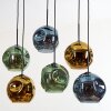 Ripoll Lampadario a sospensione, Lampada a sfera, Lampada a sospensione Blu, Oro, Verde, 6-Luci