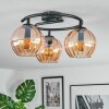 Koyoto Plafoniera, Lampada a sfera 37 cm Ambrato, 3-Luci