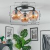 Koyoto Plafoniera, Lampada a sfera 37 cm Ambrato, 3-Luci