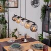 Gastor Lampadario a sospensione, Lampada a sfera, Lampada a sospensione Ambrato, Chiaro, Grigio fumo, 5-Luci