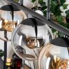 Gastor Lampadario a sospensione, Lampada a sfera, Lampada a sospensione Ambrato, Chiaro, Grigio fumo, 5-Luci