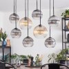 Koyoto Lampadario a sospensione, Lampada a sfera, Lampada a sospensione Ambrato, Chiaro, Grigio fumo, 8-Luci