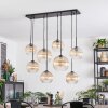 Koyoto Lampadario a sospensione, Lampada a sfera, Lampada a sospensione Ambrato, Chiaro, 8-Luci