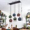 Koyoto Lampadario a sospensione, Lampada a sfera, Lampada a sospensione Blu, Verde, Ramato, 6-Luci