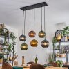 Koyoto Lampadario a sospensione, Lampada a sfera, Lampada a sospensione Blu, Oro, Verde, Ramato, 6-Luci