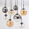 Gastor Lampadario a sospensione, Lampada a sfera, Lampada a sospensione Ambrato, Chiaro, Grigio fumo, 8-Luci