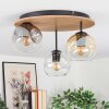 Ripoll Plafoniera, Lampada a sfera Écru, Nero, 3-Luci