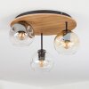 Ripoll Plafoniera, Lampada a sfera Écru, Nero, 3-Luci