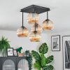 Koyoto Plafoniera, Lampada a sfera 37 cm Ambrato, 5-Luci