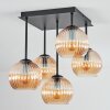 Koyoto Plafoniera, Lampada a sfera 37 cm Ambrato, 5-Luci