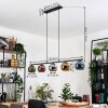Koyoto Lampadario a sospensione, Lampada a sfera, Lampada a sospensione Blu, Cromo, Oro, Verde, Ramato, Grigio fumo, 5-Luci