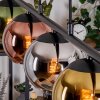 Koyoto Lampadario a sospensione, Lampada a sfera, Lampada a sospensione Blu, Cromo, Oro, Verde, Ramato, Grigio fumo, 5-Luci